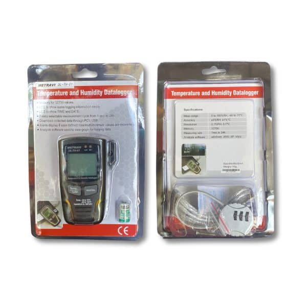 Metravi DL-TH-01 Temperature and Humidity Data Logger Product Packaging