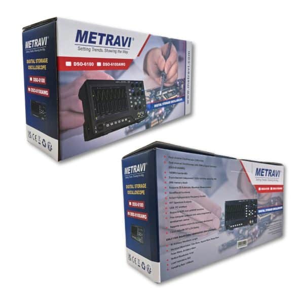 Metravi DSO-6100 (2025) DSO-6100AWG Digital Storage Oscilloscope Product Packaging