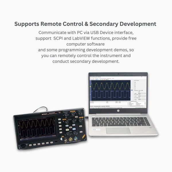 Metravi DSO-6100 (2025 Model) DSO-6100AWG Digital Storage Oscilloscope features UCB PC Interface