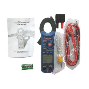 Metravi DT-230 Digital ACDC Clamp Meter Product Kit and accessories