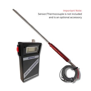Metravi DTM-100 General Purpose Thermometer does not come with the thermocouple - the sensor is an optional accessory