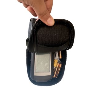 Metravi DTM-900 Single Channel Industrial Thermometer product kit with carry case