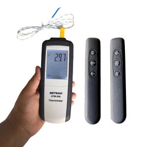 Metravi DTM-900 Single Channel Industrial Thermometer with backlit display and settings