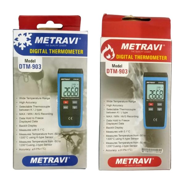 Metravi DTM-903 Digital Thermometer packing box