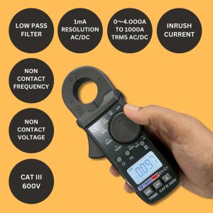 Metravi EV-CL-01 DIGITAL TRMS AC DC CLAMP METER features and specifications