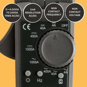 Metravi EV-CL-01 DIGITAL TRMS AC DC CLAMP METER features and specifications