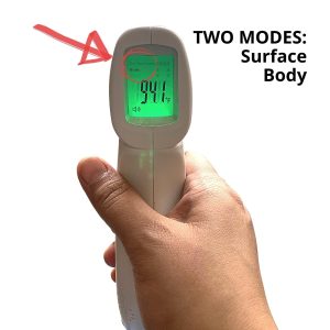 Metravi FIR-2 Non-contact Infrared Body Thermometer with Body and Surface