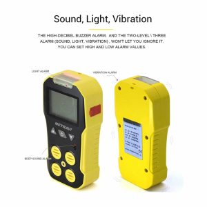 Metravi GD-09-4M 4-in-1 Gas Detector front and back view