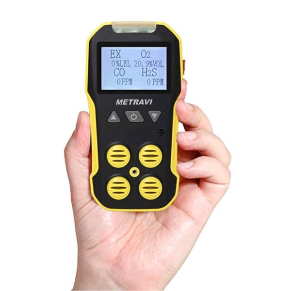 Metravi GD-09-4M 4-in-1 Gas Detector is compact and ergonomically designed