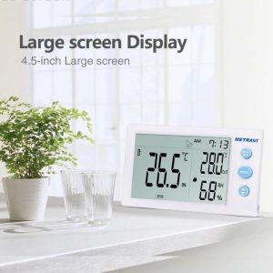 Metravi HT-12 HT-13 Temperature and Humidity Meters with large screen