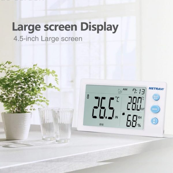 Metravi HT-12 HT-13 Temperature and Humidity Meters with large screen