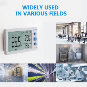 Metravi HT-12 HT-13 Temperature and Humidity Meters are used in various fields - home, office, agriculture, greenhouses, warehouses, cold storage, laboratories, clean rooms, etc