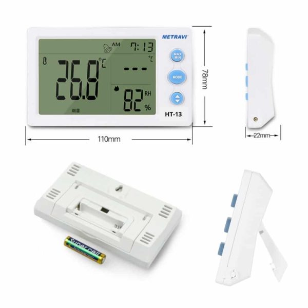 Metravi HT-12 HT-13 Temperature and Humidity Meters