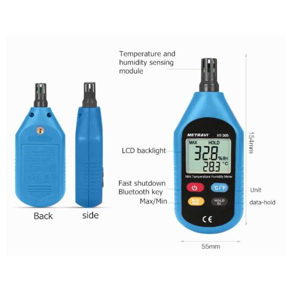 Metravi HT-305 Digital Temperature and Humidity Meter