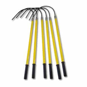 Metravi HVIRH High Voltage Insulated Rescue Hooks are used to withdraw injured electrocuted workers out of hazardous areas