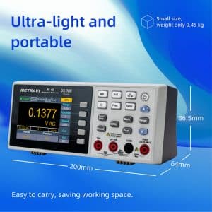 Metravi M-45 Bench-type Multimeter is ultra-light and portable for the field professional