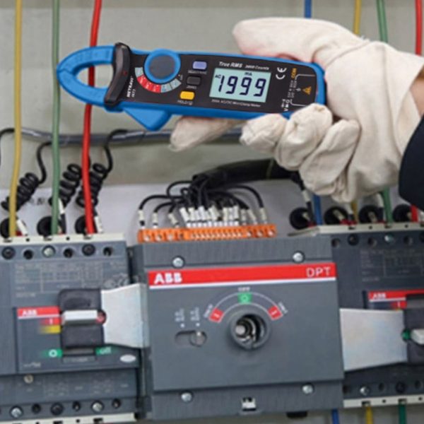 Metravi M-4673 TRMS ACDC Leakage Current Clamp Meter is a handy, compact pocket clamp