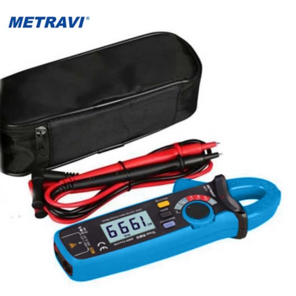 Metravi M-4673 TRMS ACDC Leakage Current Clamp Meter product kit