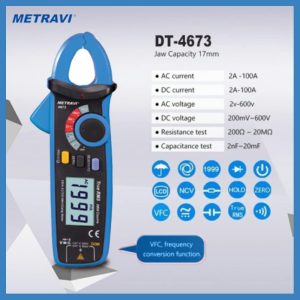 Metravi M-4673 TRMS ACDC Leakage Current Clamp Meter features