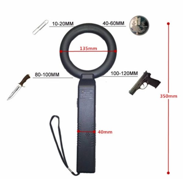 Metravi MD-300 Metal Detector product dimensions