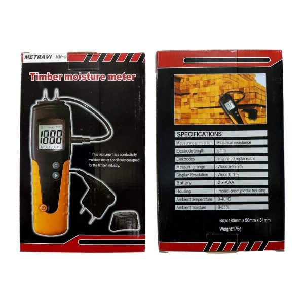 Metravi MM-5 Pin-type Digital Moisture Meter for all varieties of wood and timber
