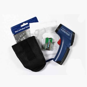 Metravi MT-1 ECO Industrial Infrared Thermometer product kit with accessories