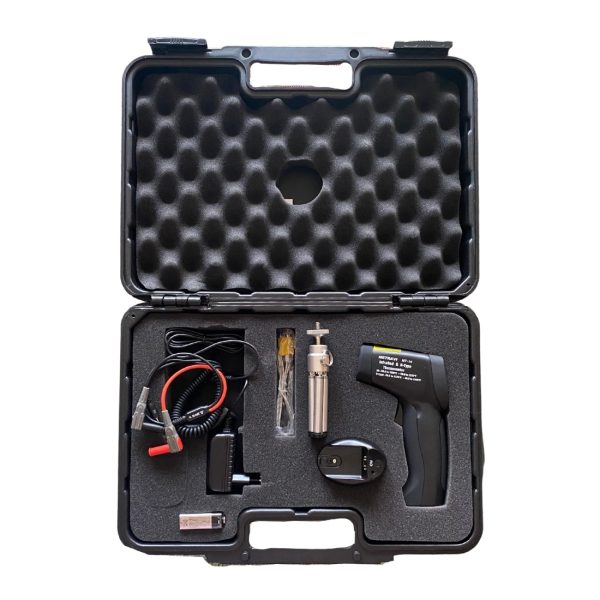 Metravi MT-14 Non-contact cum Contact Infrared Thermometer product kit carry box