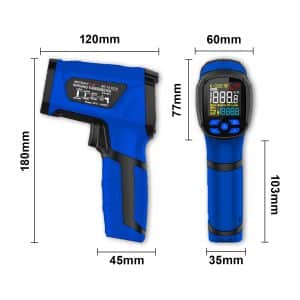 Metravi MT-18 Non-contact Industrial Infrared Thermometer dimensions