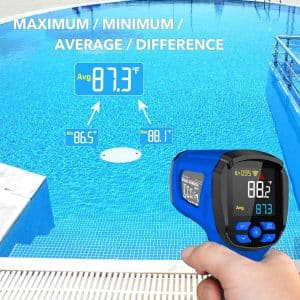 Metravi MT-18 Non-contact Industrial Infrared Thermometer features min max avg dif measurements