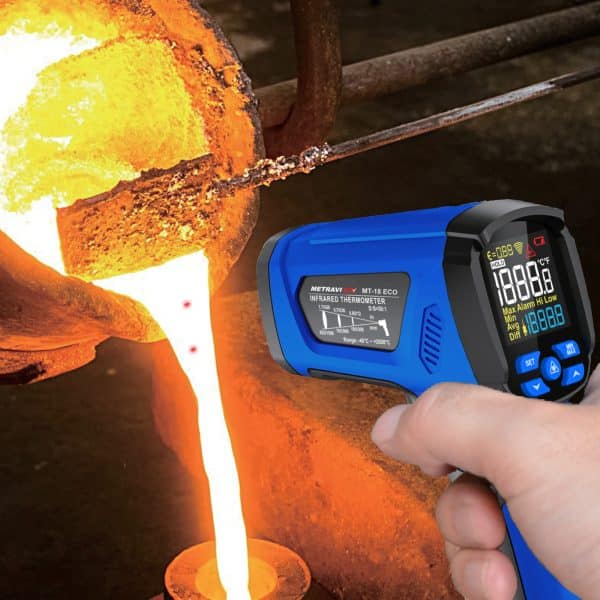 Metravi MT-18 Non-contact Industrial Infrared Thermometer is ideal for furnaces