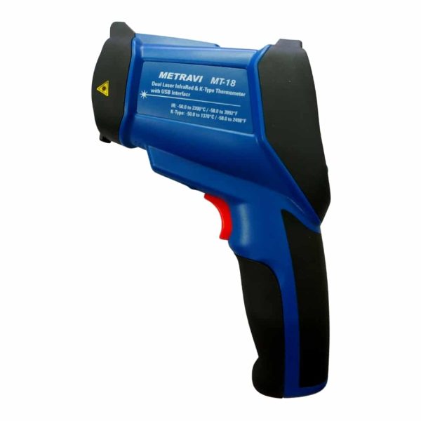 Metravi MT-18 Non-contact Infrared Industrial Thermometer Pyrometer for 2200°C