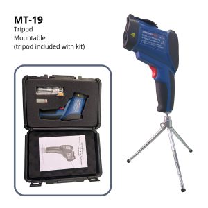 Metravi MT-19 Non-contact Dual Laser Infrared Thermometer is tripod mountable