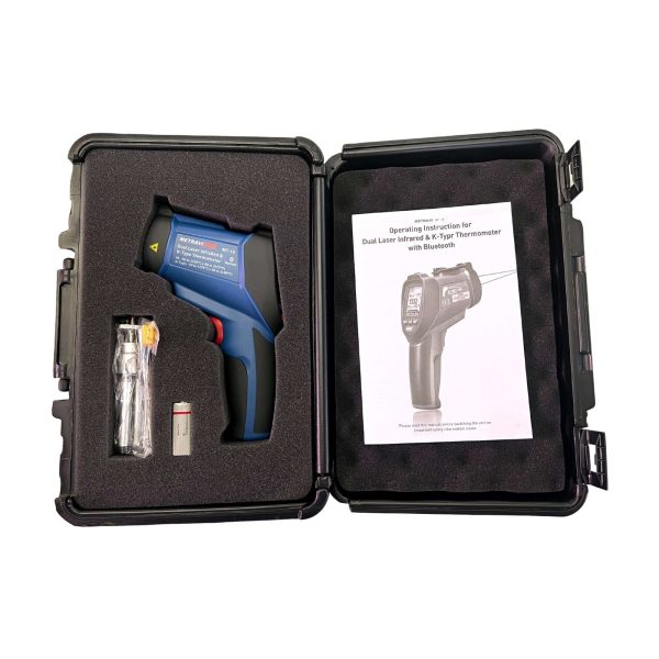 Metravi MT-19 Non-contact Dual Laser Infrared Thermometer product kit