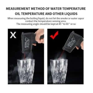 Metravi MT-8 2025 Model Industrial Non-contact Infrared Thermometer can measure hot liquid temperatures also without contact