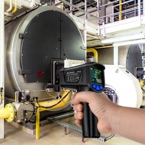 Metravi MT-8 2025 Model Industrial Non-contact Infrared Thermometers circular laser allows measurement from a distance