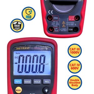 Metravi Metrasafe-13 Digital Multimeter features IP67 protection and full overload protection