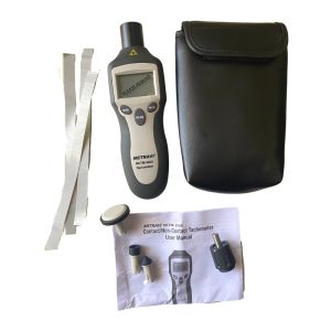 Metravi NCTM-3000 Contact cum Non-contact combined Digital Tachometer product kit and accessories