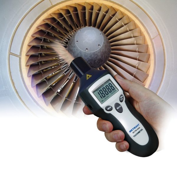 Metravi NCTM-3000 Contact cum Non-contact combined Digital Tachometer