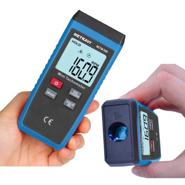 Metravi NCTM-500 Digital Non-contact Tachometer dimensions