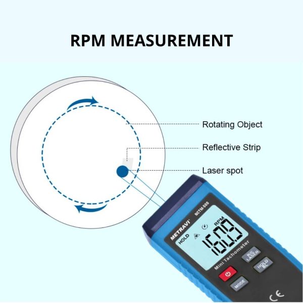 Metravi NCTM-500 Digital Non-contact Tachometer user manual