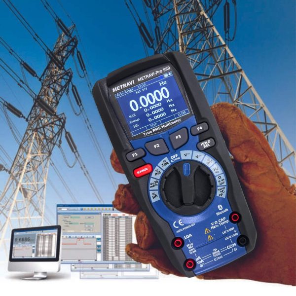 Metravi New PRO 589 Digital TRMS Industrial Multimeter with Bluetooth has varied industrial applications