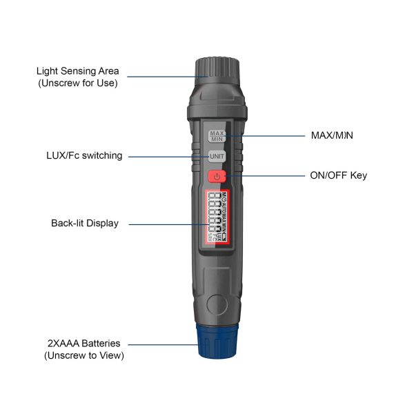 Metravi PLX-1400 Pocket Lux Meter Specifications