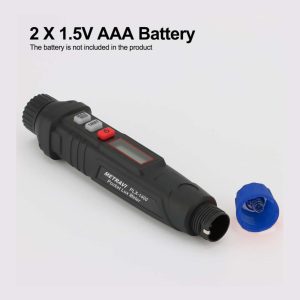 Metravi PLX-1400 Pocket Lux Meter is powered by two AAA Batteries