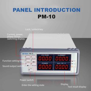 Metravi PM-10 PM-10B High Precision Power Meter features