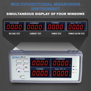 Metravi PM-10 PM-10B High Precision Power Meter features a multi display