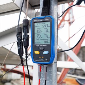 Metravi PRO 20PV Solar MPPT Meter comes with MC4 solar panel connector