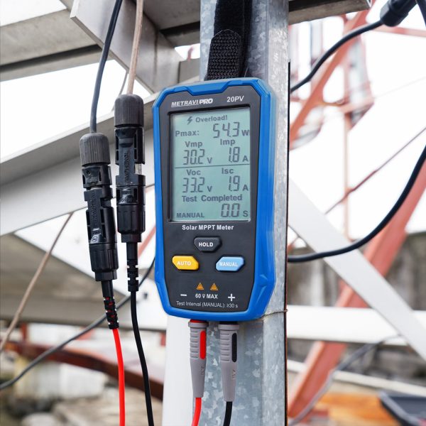 Metravi PRO 20PV Solar MPPT Meter comes with MC4 solar panel connector
