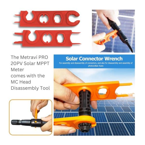 Metravi PRO 20PV Solar MPPT Meter comes with the MC Head Disassembely Tool