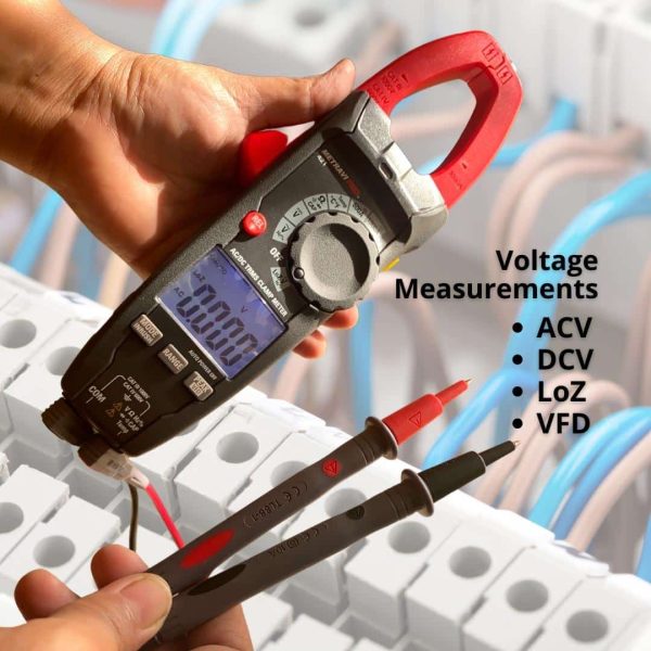 Metravi PRO 421 TRMS ACDC DIGITAL CLAMP METER measures VFD, LOZ, AC and DC Voltage