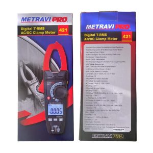 Metravi PRO 421 TRMS ACDC DIGITAL CLAMP METER box packing